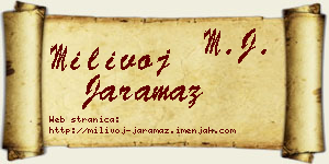 Milivoj Jaramaz vizit kartica